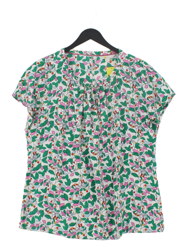 Boden Women's T-Shirt UK 16 Multi Viscose with Silk