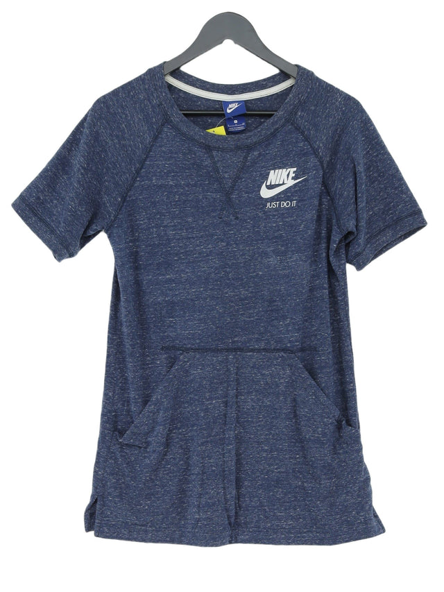 Nike Women's Top S Blue Cotton with Polyester
