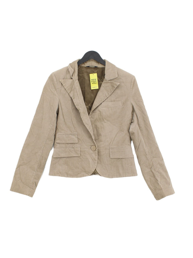 Full Circle Women's Blazer M Brown Cotton with Elastane