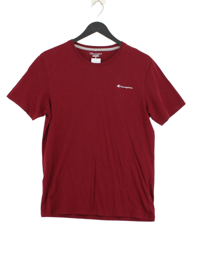 Champion Men's T-Shirt M Red 100% Other