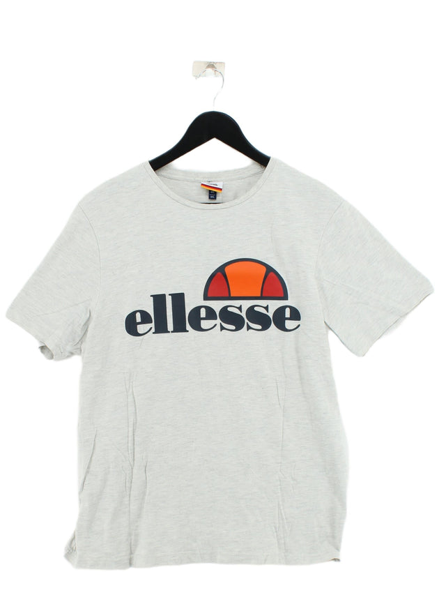 Ellesse Men's T-Shirt L Grey 100% Other