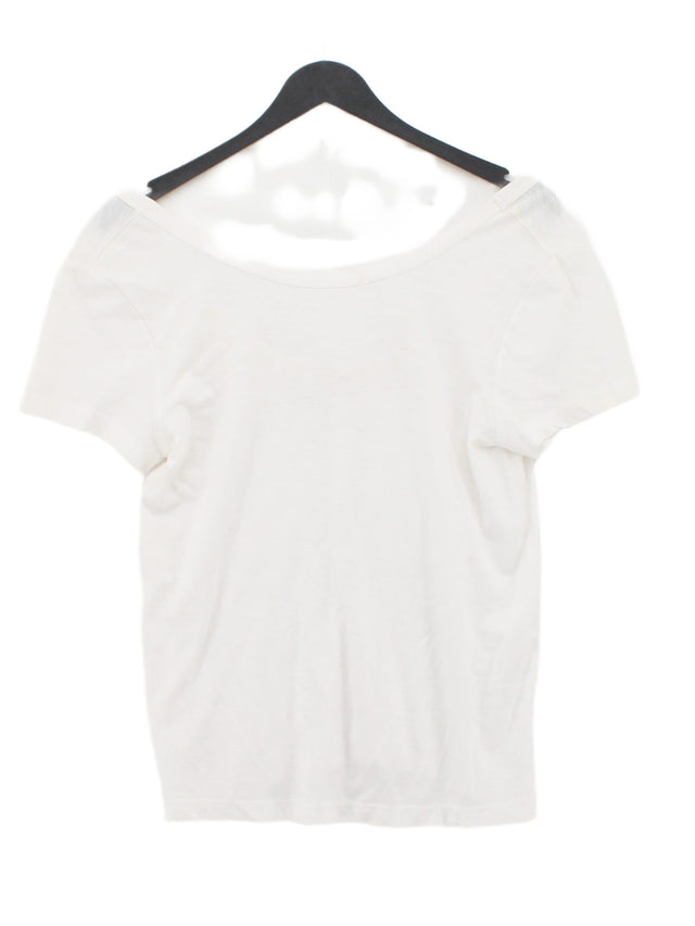 Hush Women's T-Shirt S White 100% Cotton