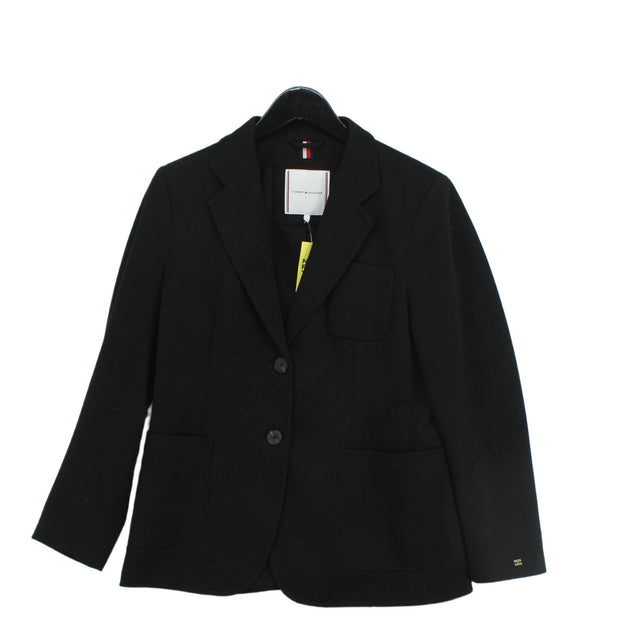 Tommy Hilfiger Women's Blazer UK 12 Black 100% Other