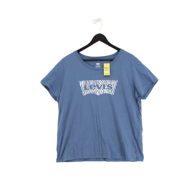 Levi’s Women's T-Shirt XL Blue 100% Cotton