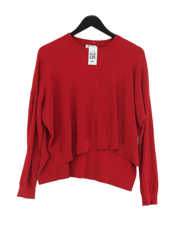 Acne Studios Women's Jumper S Red Cotton with Elastane, Nylon