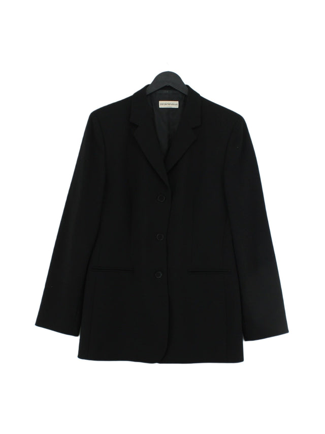 Emporio Armani Women's Blazer Chest: 40 in Black 100% Wool
