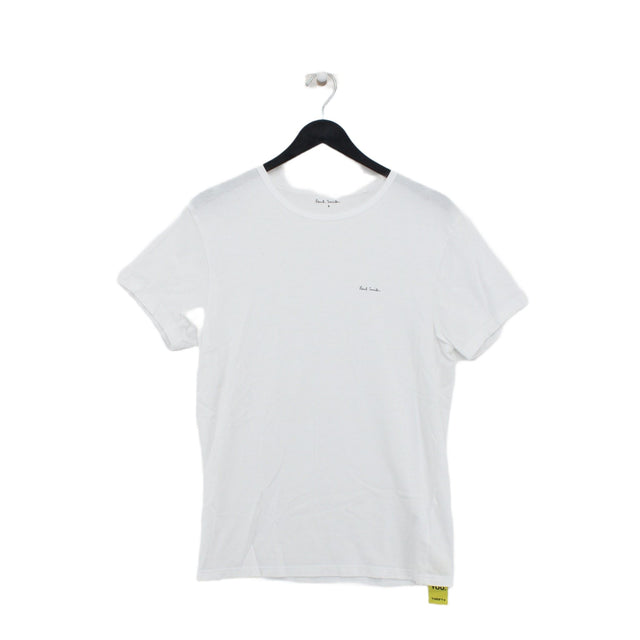 Paul Smith Women's T-Shirt S White 100% Cotton