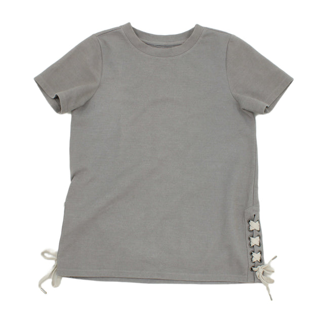 L.L. Bean Women's Top L Grey Cotton with Polyester