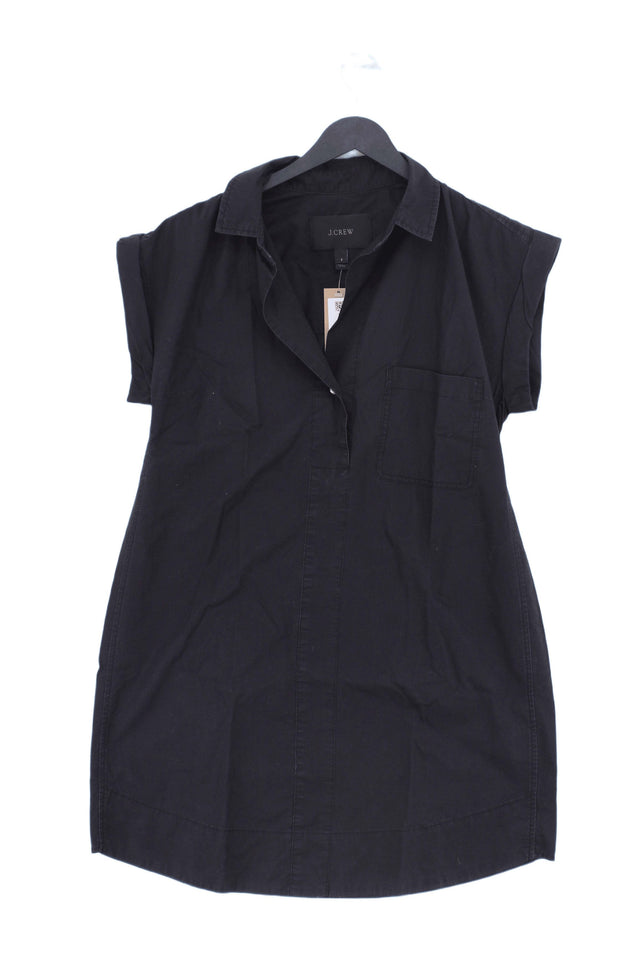 J. Crew Womens Midi Dress S Black 100% - Cotton