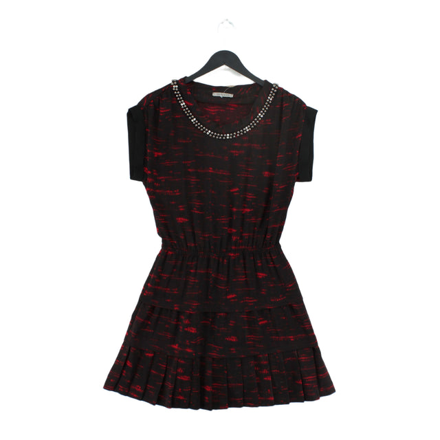 Pinko Women's Mini Dress UK 10 Red 100% Polyester
