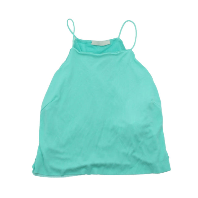 Zara Women's T-Shirt M Green Polyester with Other