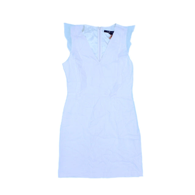 French Connection Women's Mini Dress UK 6 White 100% Viscose