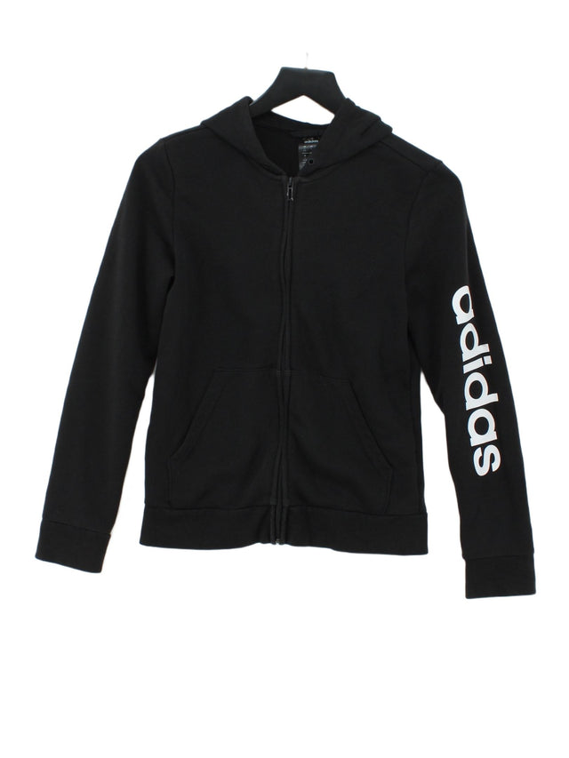 Adidas Women's Cardigan S Black Cotton with Polyester
