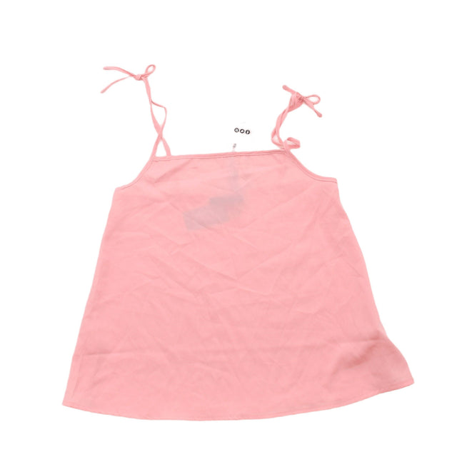New Boohoo Women's Top UK 6 Pink 100% Polyester