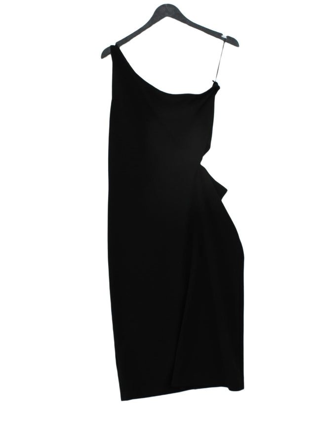 MNG Women's Mini Dress S Black Cotton with Elastane