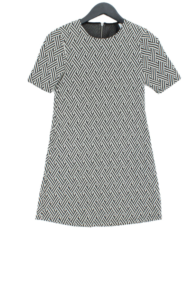 H&M Women's Mini Dress UK 6 Grey Cotton with Polyester, Other