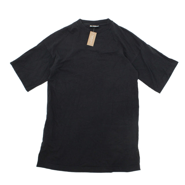 Topshop Men's T-Shirt XS Black 100% Cotton