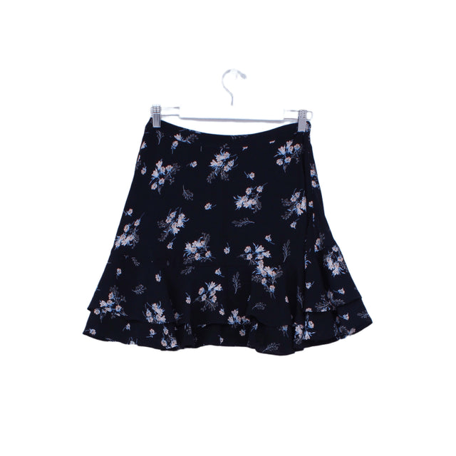 Loft Women's Mini Skirt UK 6 Blue 100% Polyester