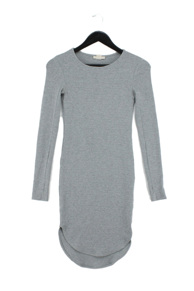 H&M Women's Midi Dress UK 6 Grey Polyester with Viscose, Other