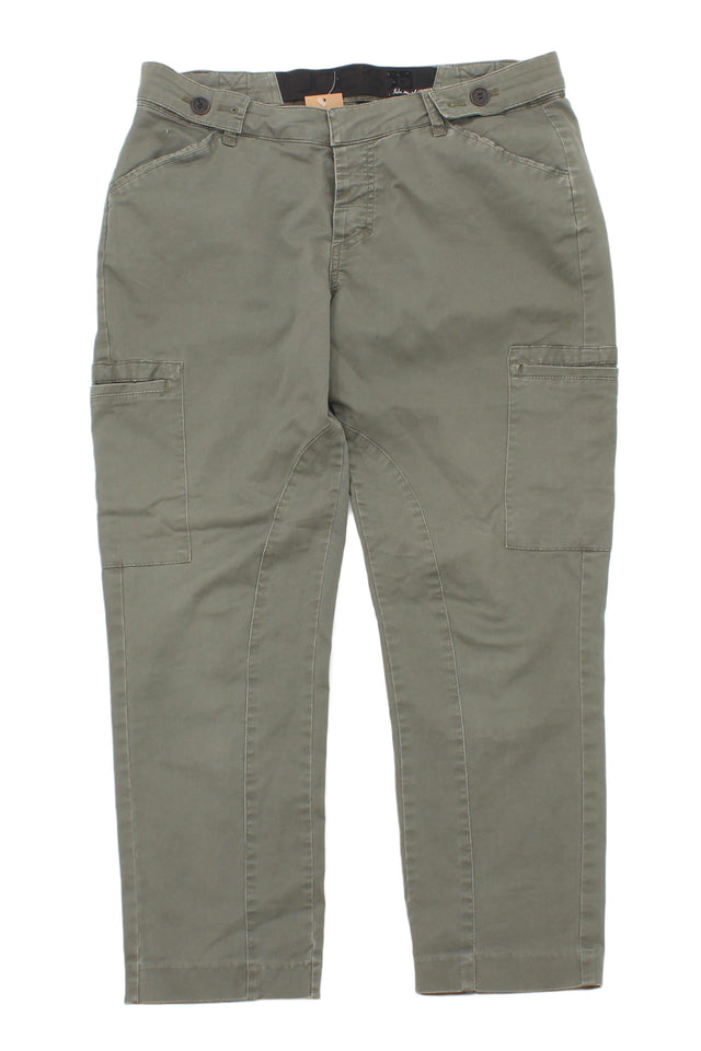 Joe's Women's Trousers W 28 in Green Cotton with Spandex