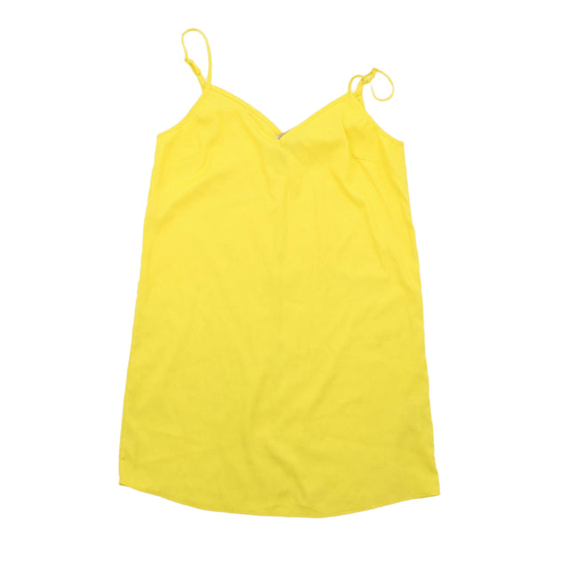 Asos Women's Midi Dress UK 10 Yellow 100% Other
