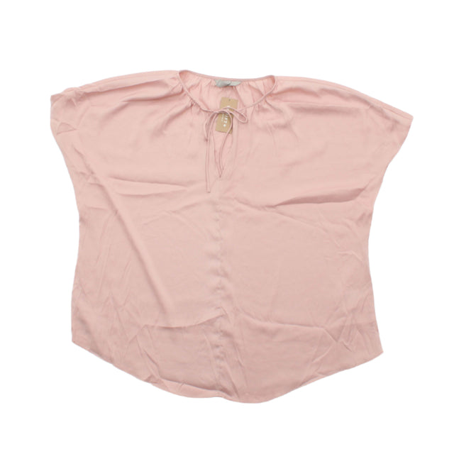 H&M Women's Blouse L Pink 100% Polyester