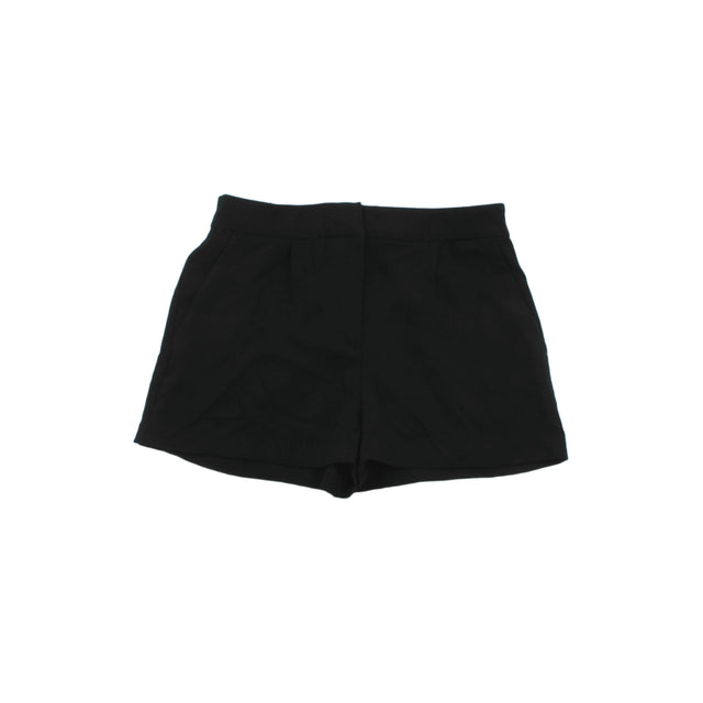 H&M Women's Shorts UK 6 Black 100% Polyester