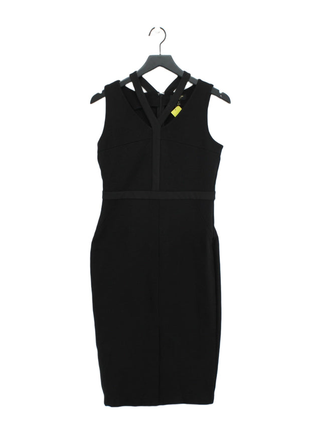 Juicy Couture Women's Maxi Dress UK 6 Black Viscose with Elastane, Polyamide