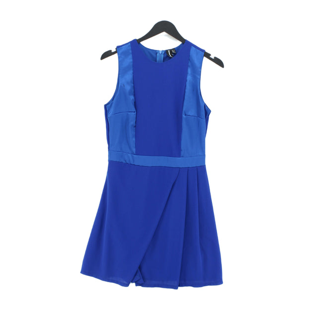 Izabel London Women's Midi Dress UK 8 Blue 100% Polyester