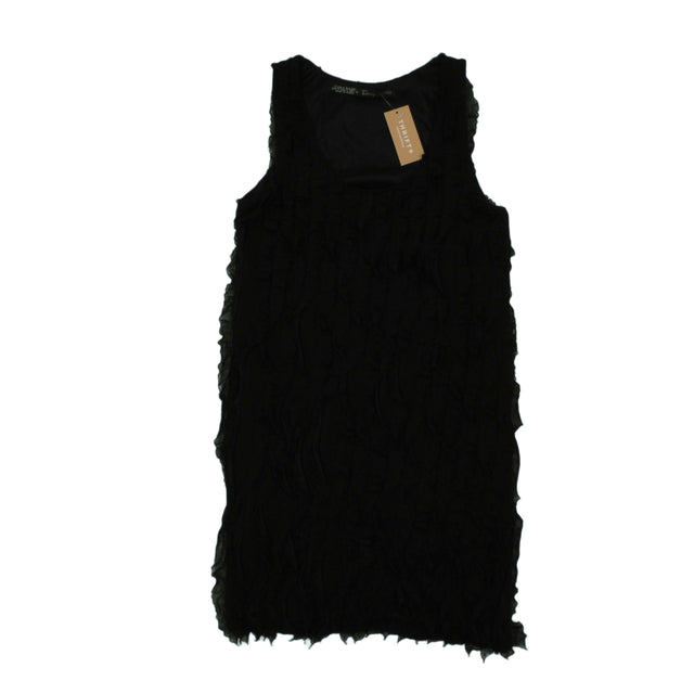 Zara Basic Women's Mini Dress S Black 100% Polyester