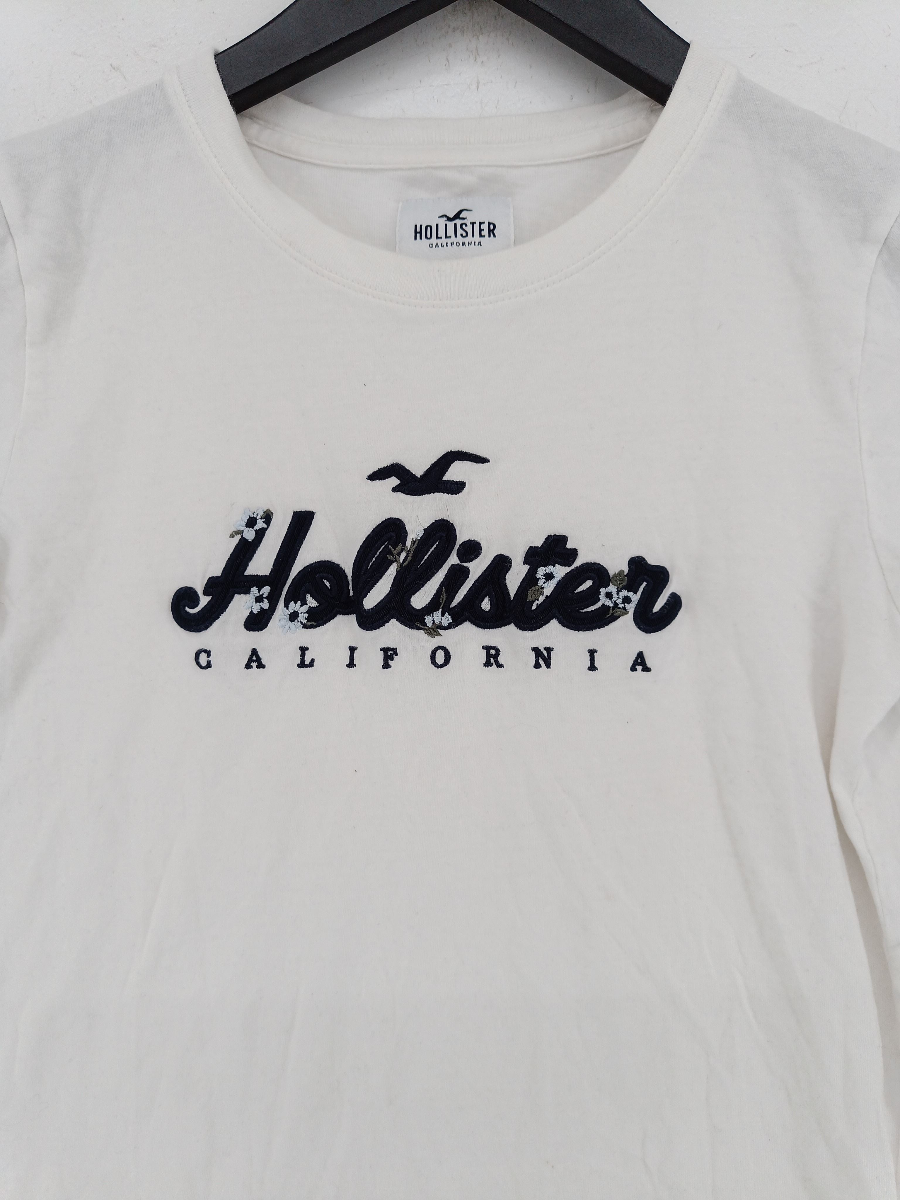 HOLLISTER Girls Graphic T-Shirt Top 10-11 Years Medium White Cotton, Vintage & Second-Hand Clothing Online
