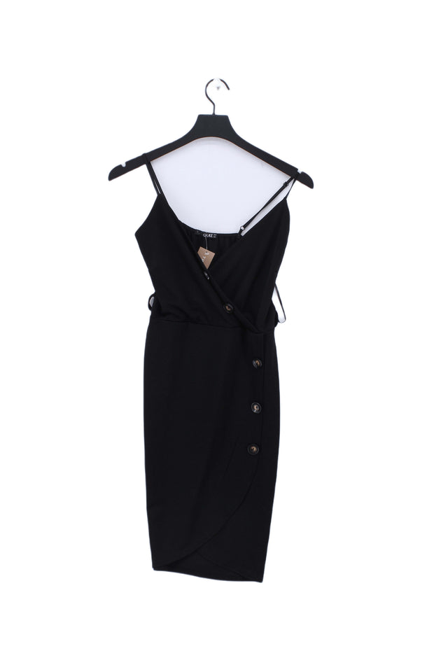 Quiz Women's Midi Dress UK 10 Black 100% Other