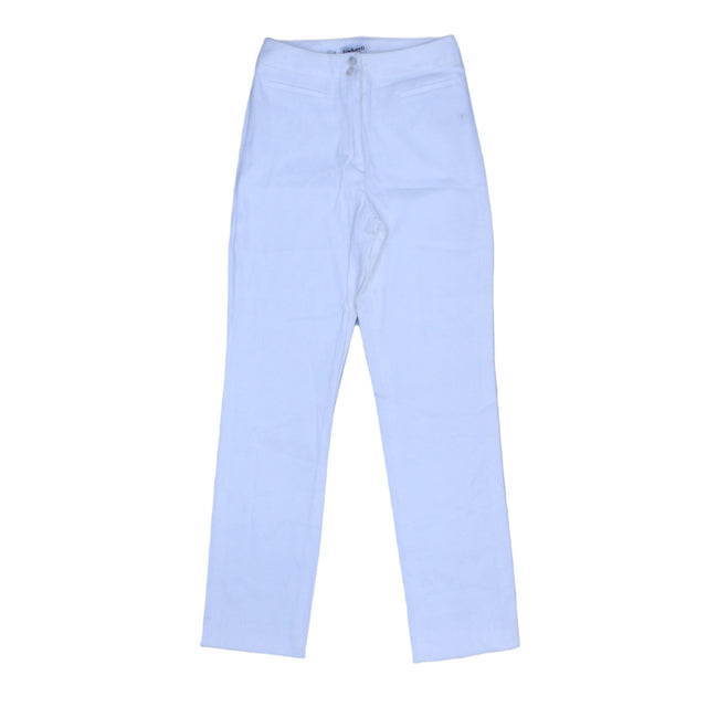Cacharel Women's Trousers UK 6 White 100% Cotton