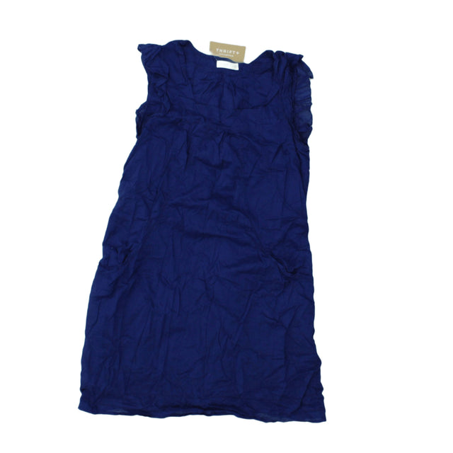 Whistles Women's Midi Dress UK 6 Blue 100% Cotton