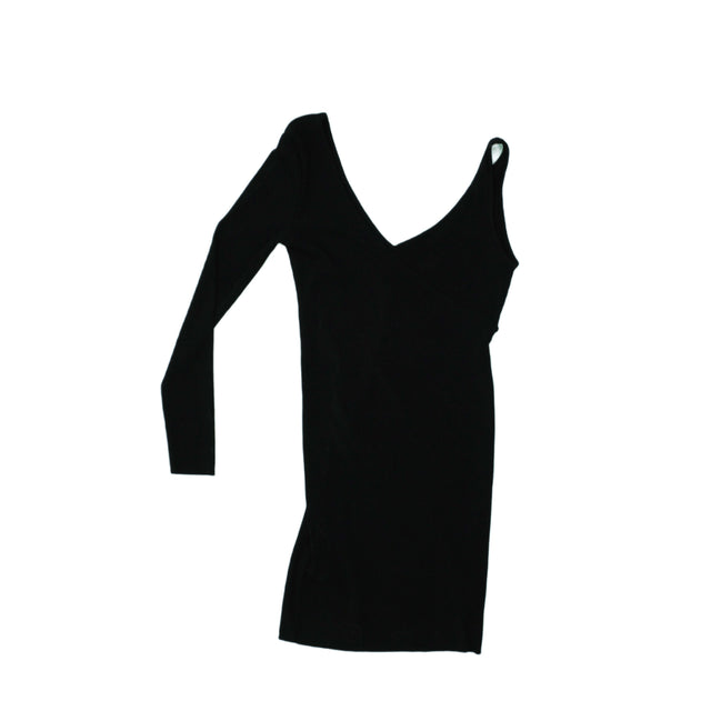Topshop Women's Mini Dress UK 8 Black Polyester with Other