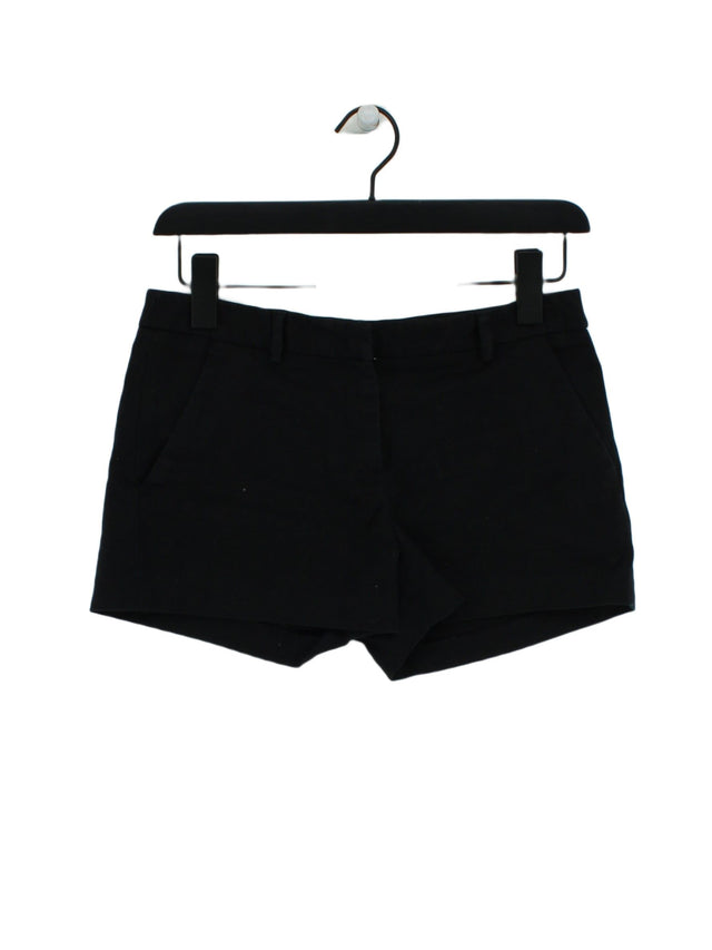 Zara Basic Women's Shorts S Black Cotton with Elastane