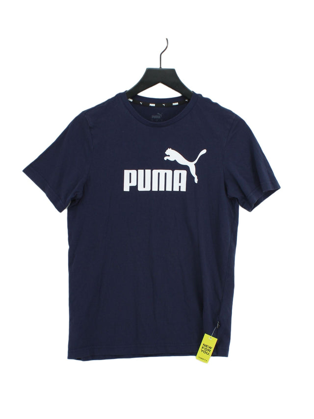 Puma Women's Top S Blue 100% Cotton