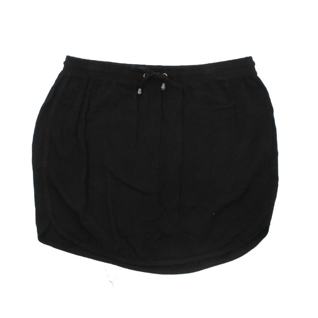 VERO MODA Women's Mini Skirt UK 14 Black 100% Other