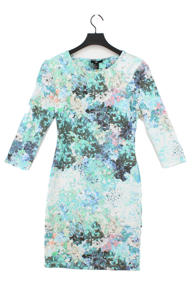 H&M Women's Mini Dress S Multi Polyester with Elastane