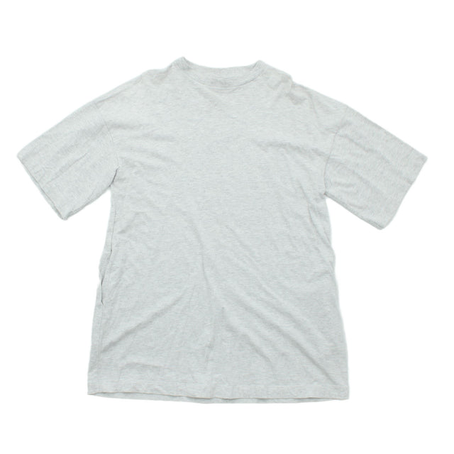 Topshop Men's T-Shirt S Grey 100% Cotton
