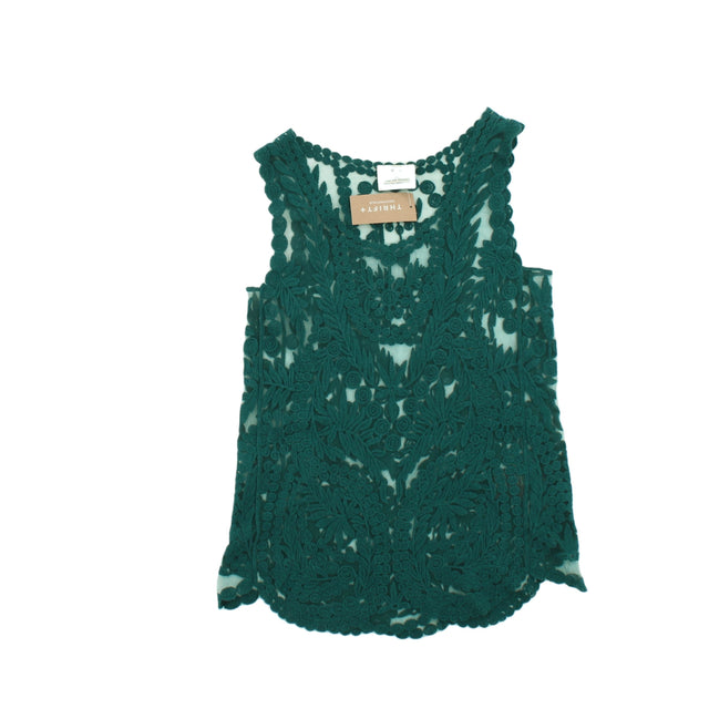 Pins And Needles Women's Top XS Green 100% Polyester