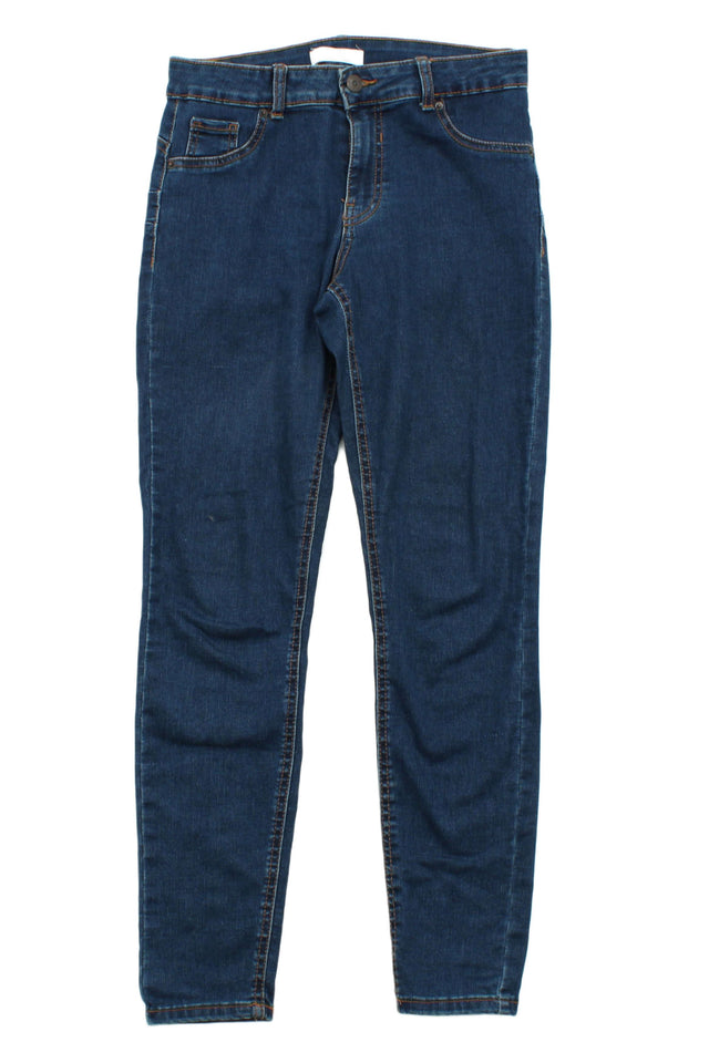 Bershka Women's Jeans UK 10 Blue 100% Other