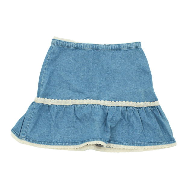 BDG Women's Mini Skirt S Blue 100% Cotton