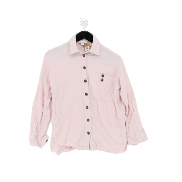 Topshop Women's T-Shirt UK 8 Pink 100% Cotton