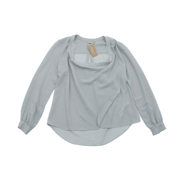 Asos Women's Blouse UK 10 Grey 100% Polyester