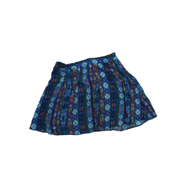 Forever 21 Women's Mini Skirt S Blue 100% Viscose