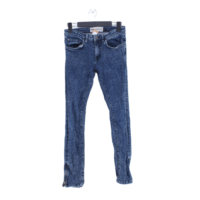 Topman Men's Jeans W 32 in Blue 100% Cotton