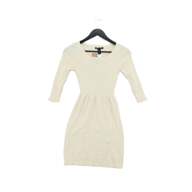 MNG Women's Mini Dress S Yellow 100% Cotton