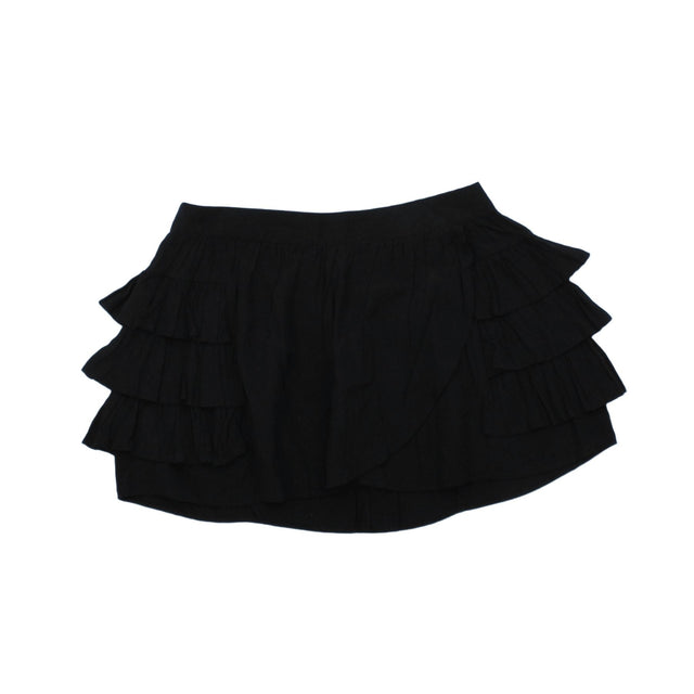 Miss Selfridge Women's Mini Skirt UK 10 Black 100% Viscose