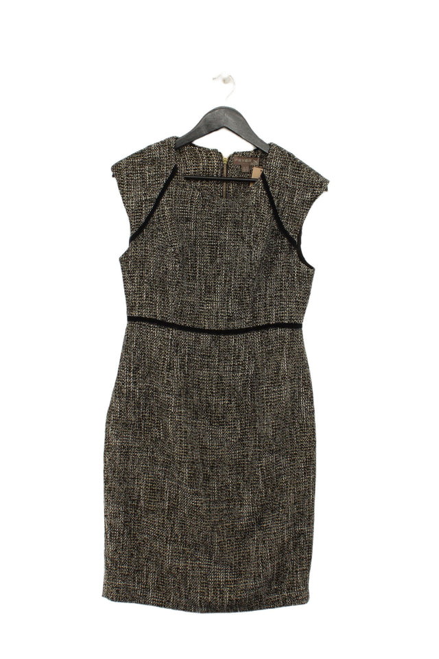 Fever Women's Mini Dress UK 12 Grey Cotton with Wool, Polyester, Viscose